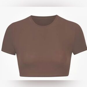 SKIMS Fits Everybody Super Cropped T-Shirt | XS